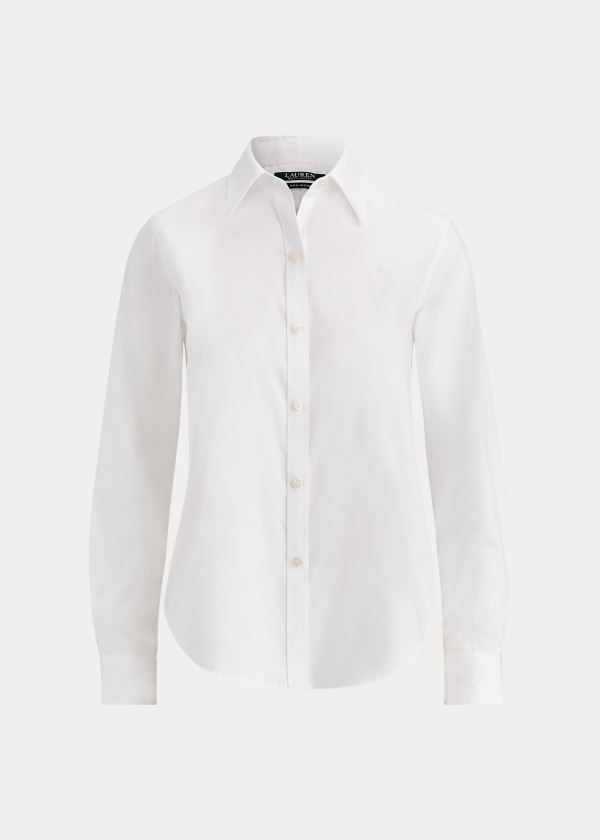 Women's Ralph Lauren Cotton Poplin Shirts | 583176PGI